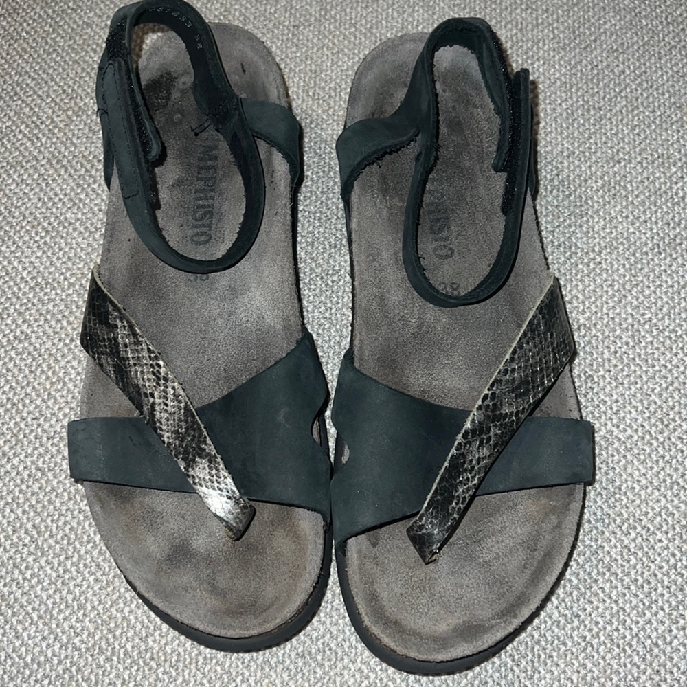 Mephisto sandals 38 ankle wrap